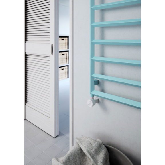 TERMA Diamond kúpeľňový radiátor 1360x500 Pastel Blue detail