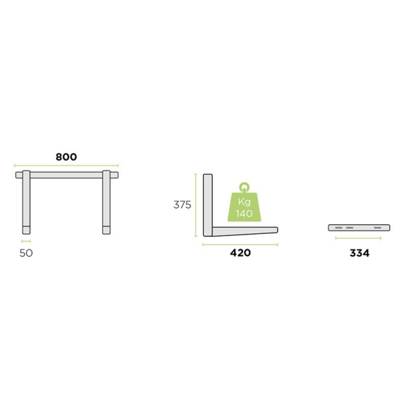 Rodigas MS 230 Nastaviteľná konzola pre nástennú montáž