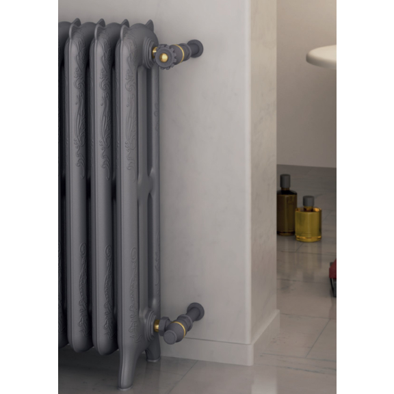 Tmavošedá sada ventilov Liberty manuálna - rohová