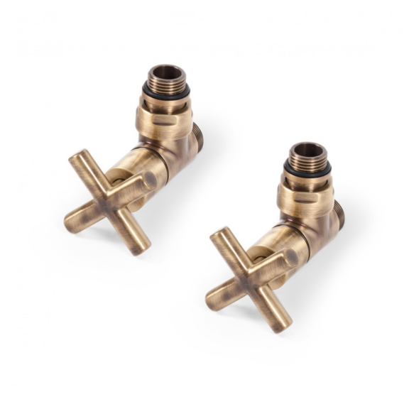 Terma Minimalist rohová regulačná sada ventilov - Bronz