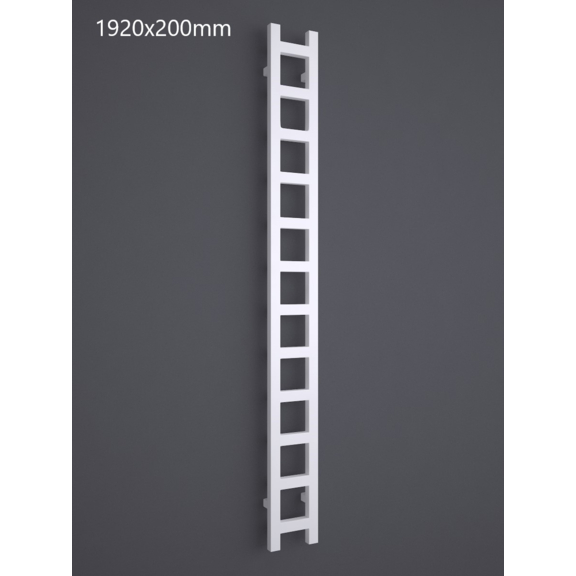 TERMA Easy One vertikálny radiátor 1920x200 RAL 9016