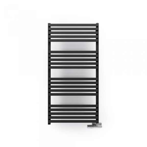 TERMA Quadrus Slim One dizajnový radiátor 1185x600 Metallic Black