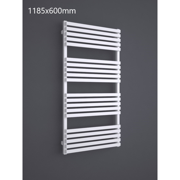 TERMA Quadrus Slim One dizajnový radiátor 1185x600 RAL 9016