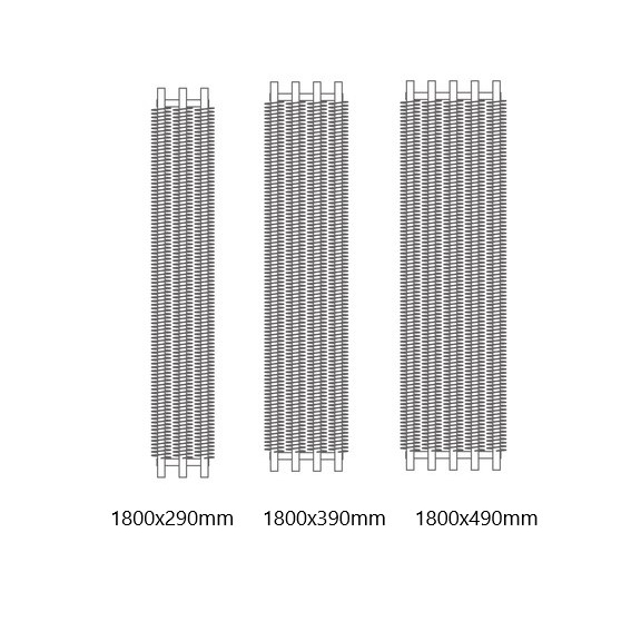 TERMA Ribbon V E dizajnový radiátor  Dostupné veľkosti