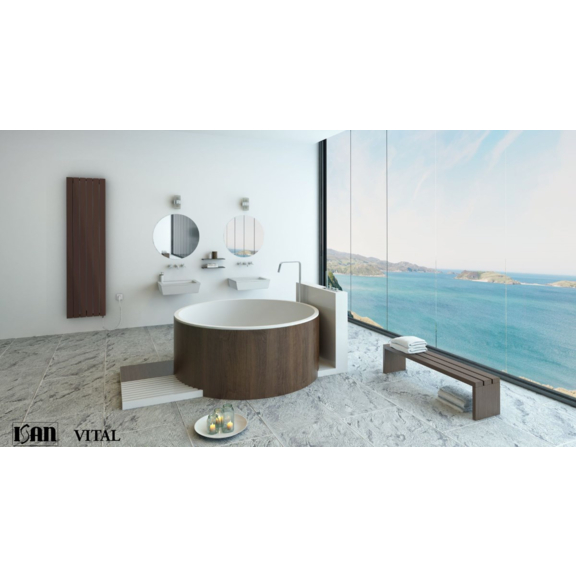 ISAN Vital elektrický radiátor RAL8017