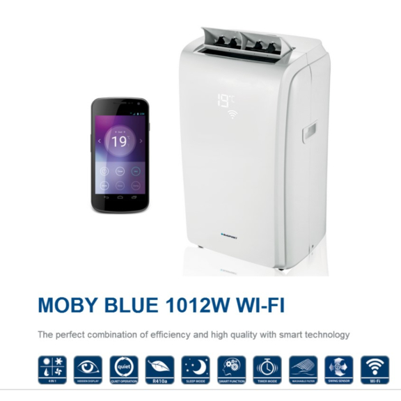 Blaupunkt Moby Blue 1012 WT mobilná klimatizácia - vlastnosti