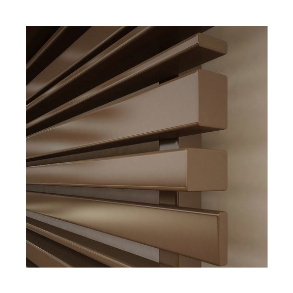 TERMA Sherwood H radiátor pod okno 440x1600 farba Dark Brown - detail