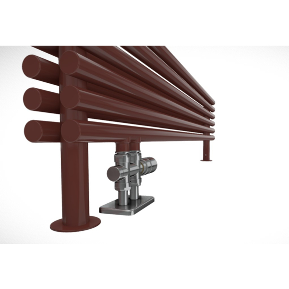 TERMA Tune HSD dizajnový radiátor pod okno RAL3009 detail