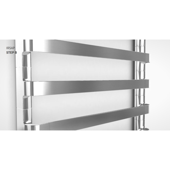 IRSAP Step B chrómový kúpeľňový radiátor detail3
