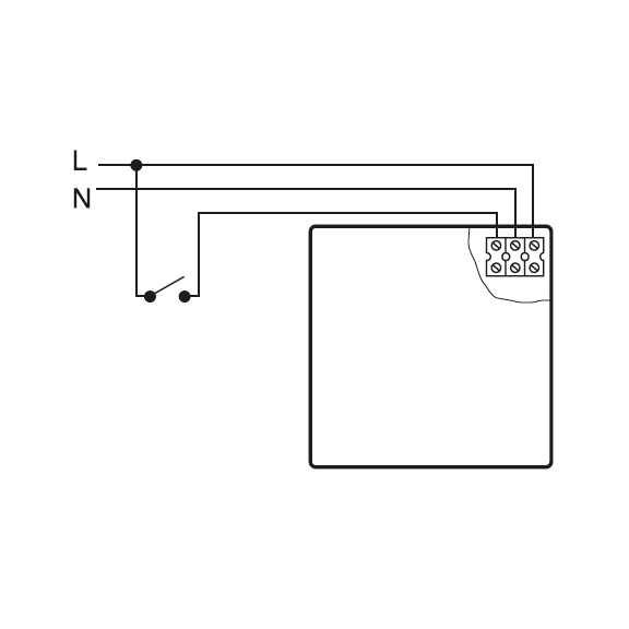 Ventilátor ECOAIR TLC Ecowatt - schéma zapojenia
