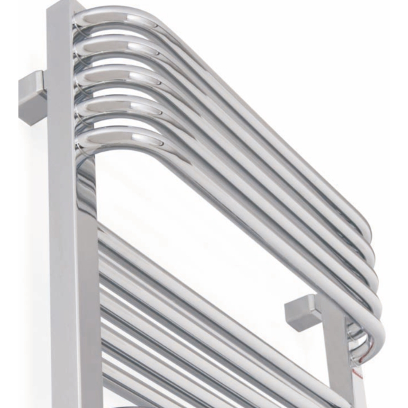 TERMA Pola elektrický kúpeľňový radiátor - chróm - detail