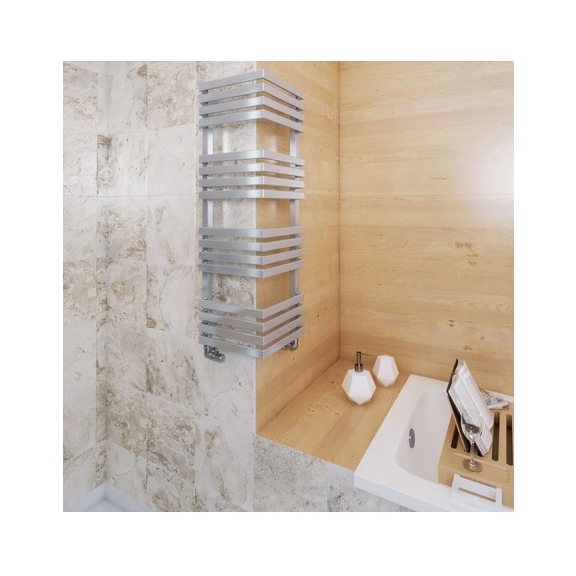 TERMA Outcorner rohový radiátor farba Chrome effect - interiér