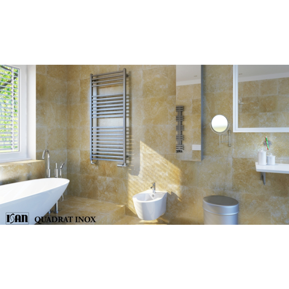 ISAN Quadrat Inox nerezový radiátor