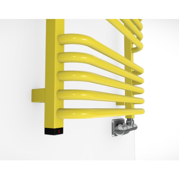 TERMA Alex ONE dizajnový radiátor RAL1016 detail