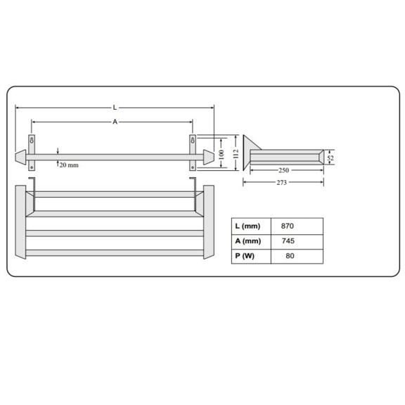 Elektrický sušič obuvi Drying Rack Adax TKH 80 80W