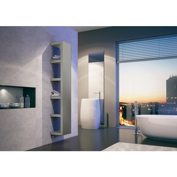 IRSAP Quadraqua dizajnový radiátor 1828x300 L farba Grigio Perla