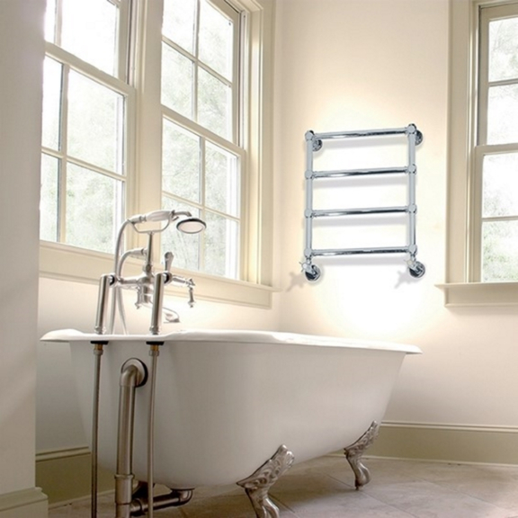 IRSAP Minuette chrómový kúpeľňový radiátor 596x540 chrómovaný povrch