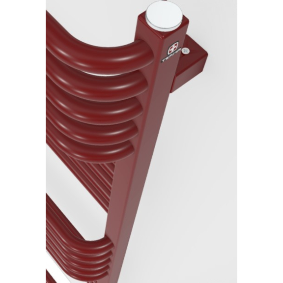 TERMA Pola ONE kúpeľňový radiátor 1180x500 RAL3003 detail2