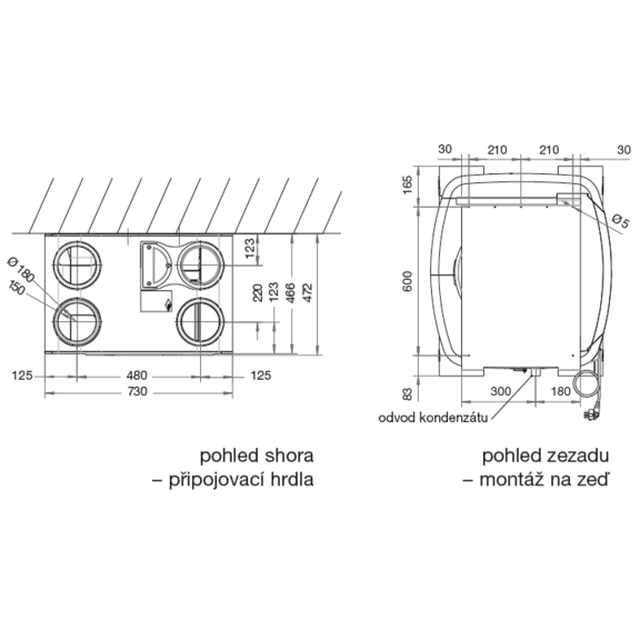 Soler & Palau EHR 280 H Akor malá rekuperačná jednotka