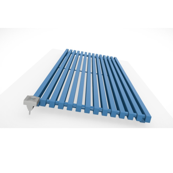 TERMA Triga E dizajnový radiátor 1700x680 RAL5012 ovládanie