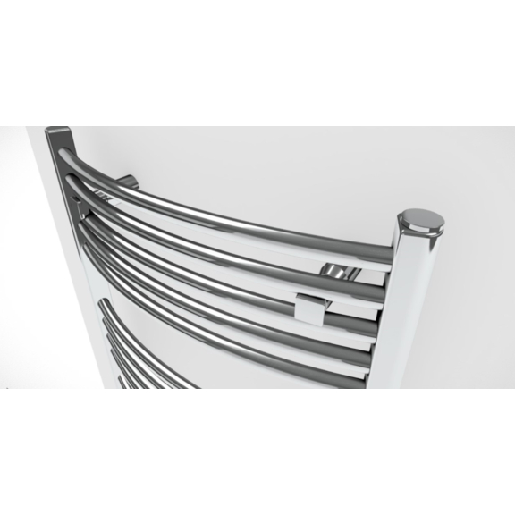 TERMA Domi kúpeľňový radiátor farba chróm - detail