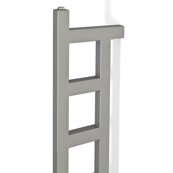 TERMA Easy DW vertikálny radiátor 1660x200 Silver Matt detail