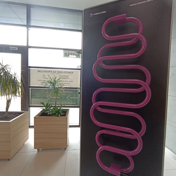 TERMA Perla vodný dizajnový radiátor - showroomový radiátor