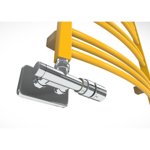 TERMA Jade M kúpeľňový radiátor RAL1021 detail