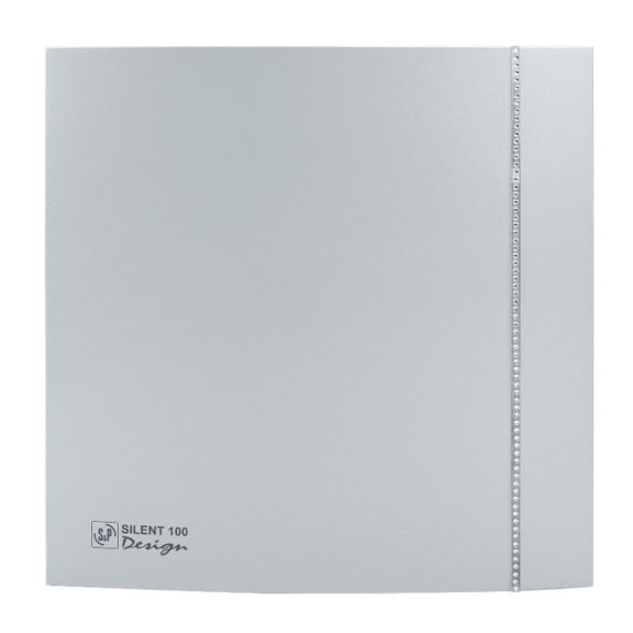 Ventilátor Silent 100 Design CZ SWAROVSKI SILVER