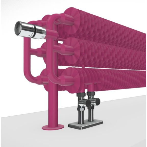 TERMA Ribbon HSD retro radiátor detail - farba RAL4010