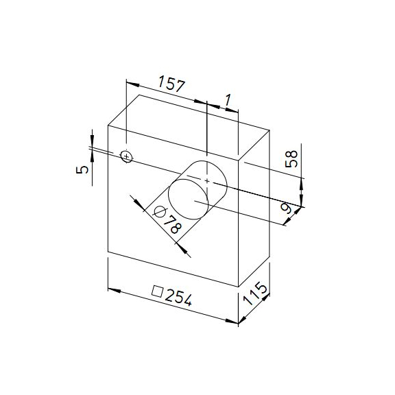 Helios ELS-GAP montážna krabica na omietku - rozmery