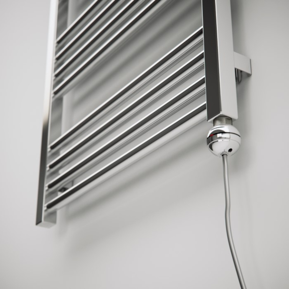 TERMA Fiona elektrický kúpeľňový radiátor chróm - detail