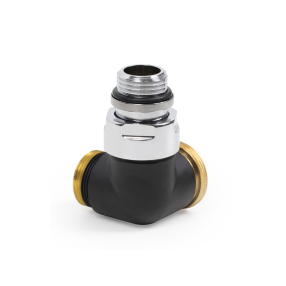 Terma ľavý uhlový ventil Čierny matný