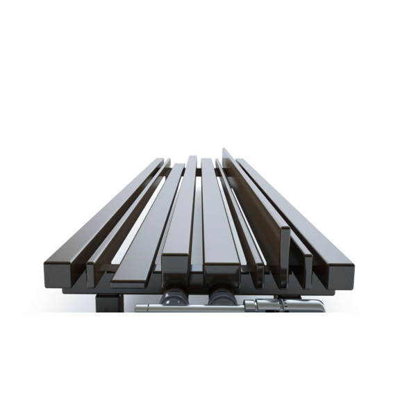 TERMA Sherwood V dizajnový radiátor farba Dark Brown - detail