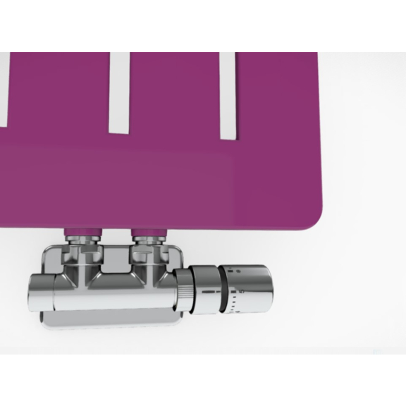 TERMA Aero V dizajnový radiátor - rôzne farebné prevedenia RAL4006 detail