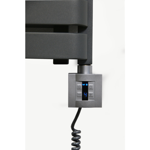 TERMA Warp S elektrický kúpeľňový radiátor farba Salt and Pepper - detail