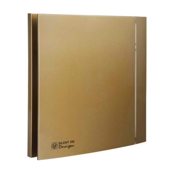 Ventilátor Silent 100 Design CRZ - zlatý