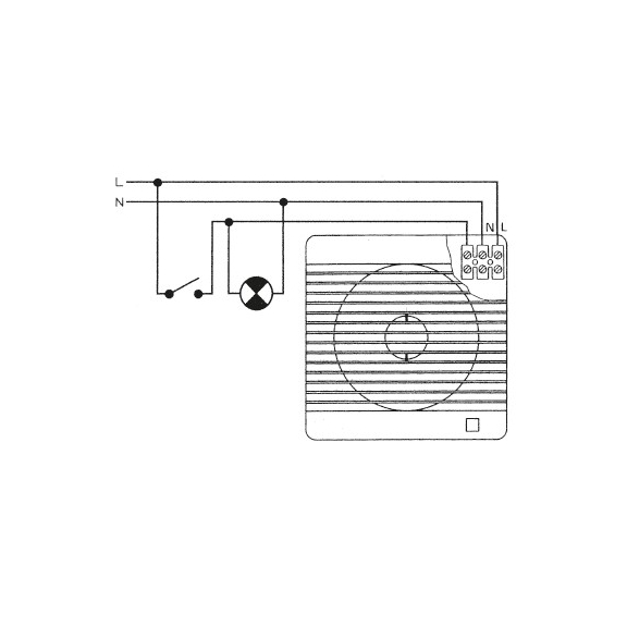 Ventilátor Future 120 CT - schéma zapojenia