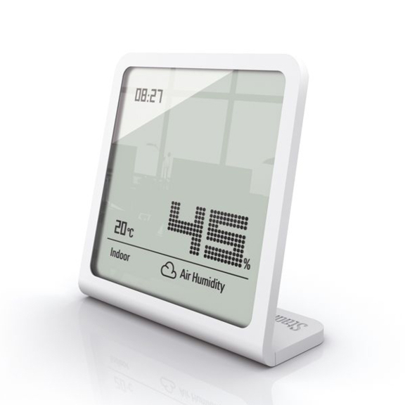 Digitálny vlhkomer a teplomer StadlerForm Selina biela