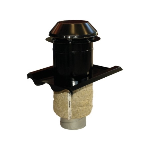 Systemair THB 160 čierna profilová krycia hlavica