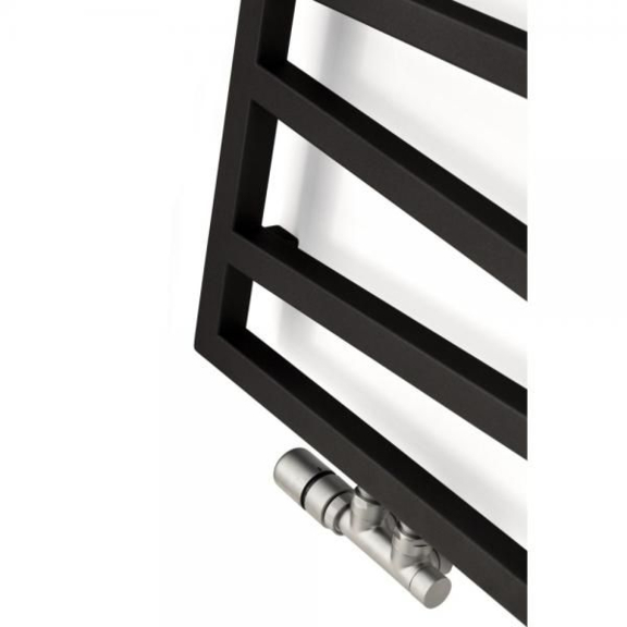 TERMA Zigzag kúpeľňový radiátor - farba Soft9005 detail