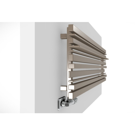 TERMA Sherwood H radiátor pod okno  RAL1014 profily zboku