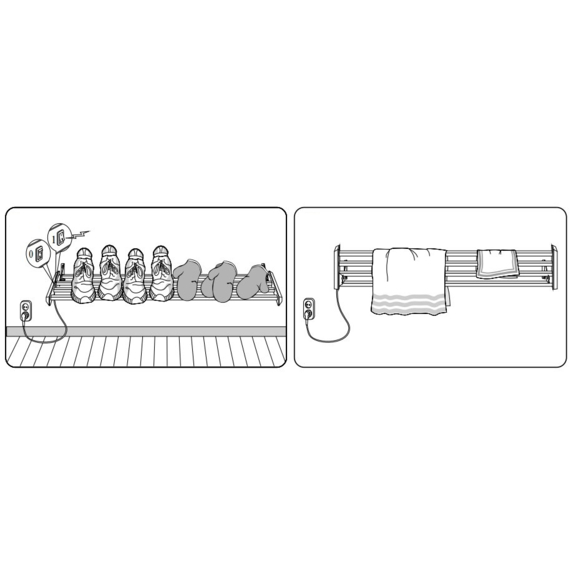 Elektrický sušič obuvi Drying Rack Adax TKH 80 80W