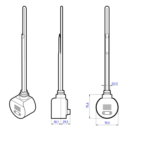 Terma VEO regulátor elektrických radiátorov s možnosťou Wi-Fi ovládania - Ovládač ohrievača s káblom