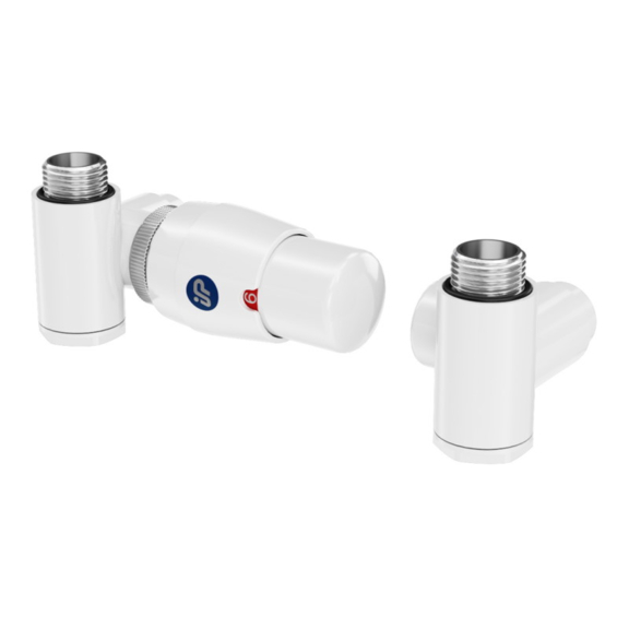 INSTAL-PROJEKT Z16 Termostatická uhlová sada s možnosťou kombinovaného pripojenia - white