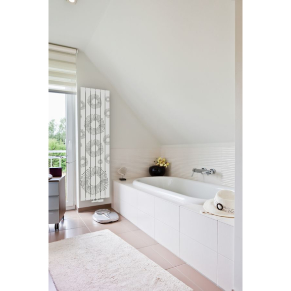 ISAN Collom radiátor do chodby s potlačou - RAL9016