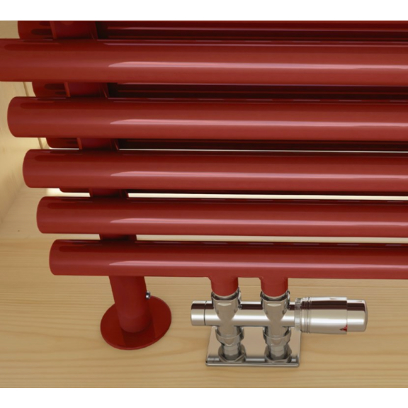 TERMA Tune HSD dizajnový radiátor pod okno 390x1400 RAL3020 detail stojaci