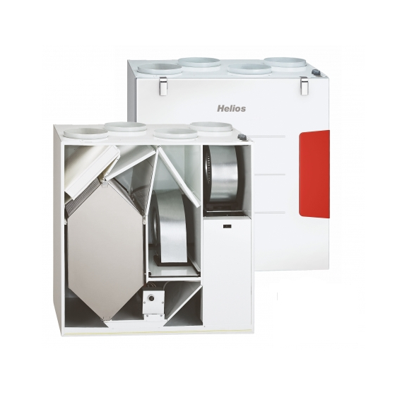 Rekuperačná jednotka KWL EC 500 W - vnútrajšok