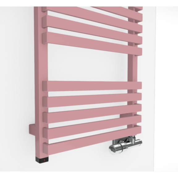 TERMA Quadrus Slim One dizajnový radiátor RAL 3015 detail