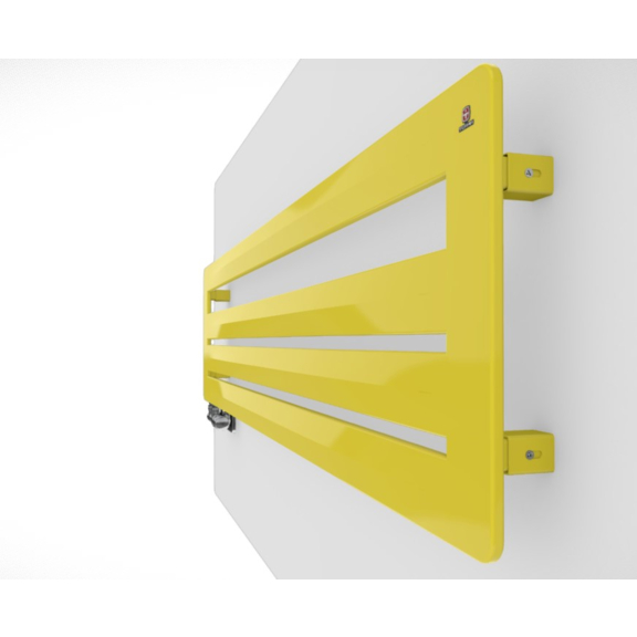 TERMA Aero HG dizajnový radiátor  RAL 1016 zboku